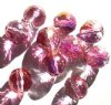 10 12mm Faceted Rich Cut Crystal & Purple